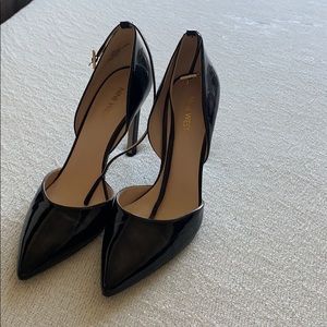 Black Patent Leather Stilettos. Nine West